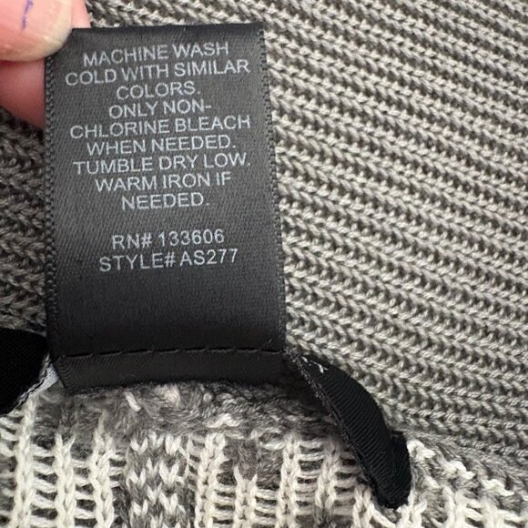 Ashley Stewart Gray & White Open Front Cardigan Sweater Womens Size 18/20 - Picture 6 of 10